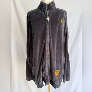 Vintage Y2k Jordan Melo Track Jacket Charcoal/Mustard Size Large